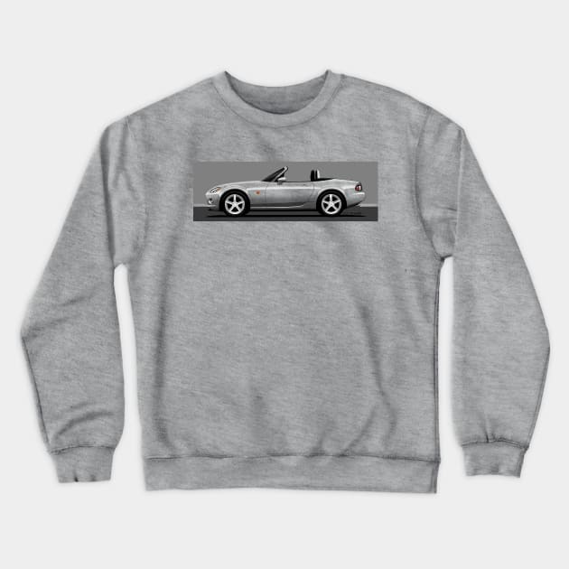 My drawing of the transparent NC 1.8 roadster convertible classic sports car Crewneck Sweatshirt by jaagdesign